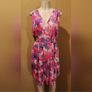 Rebecca Taylor midi summer dress. NWOT. Pink, size 12.